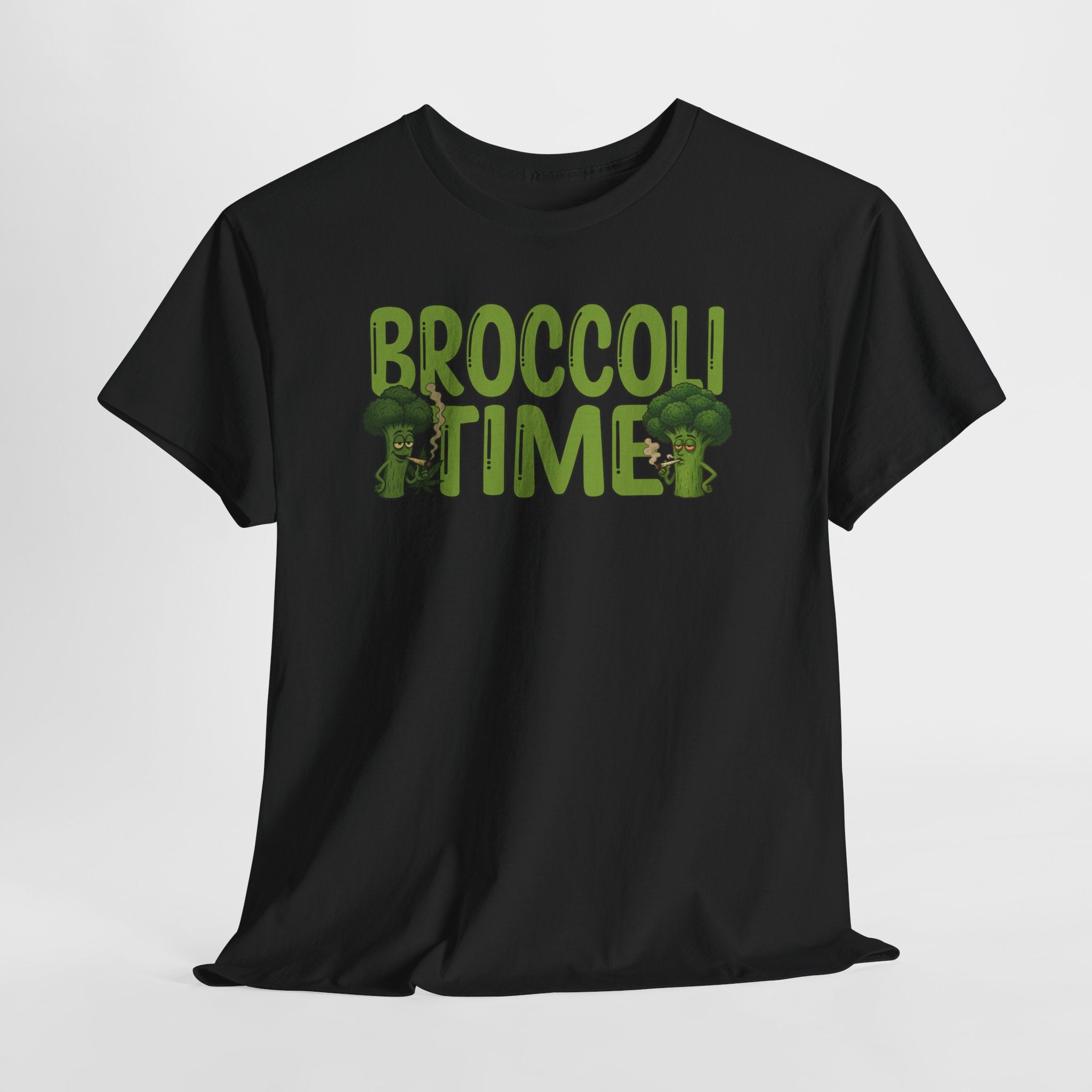 Broccoli Time T-Shirt | Funny Veggie Graphic Tee, Broccoli Design