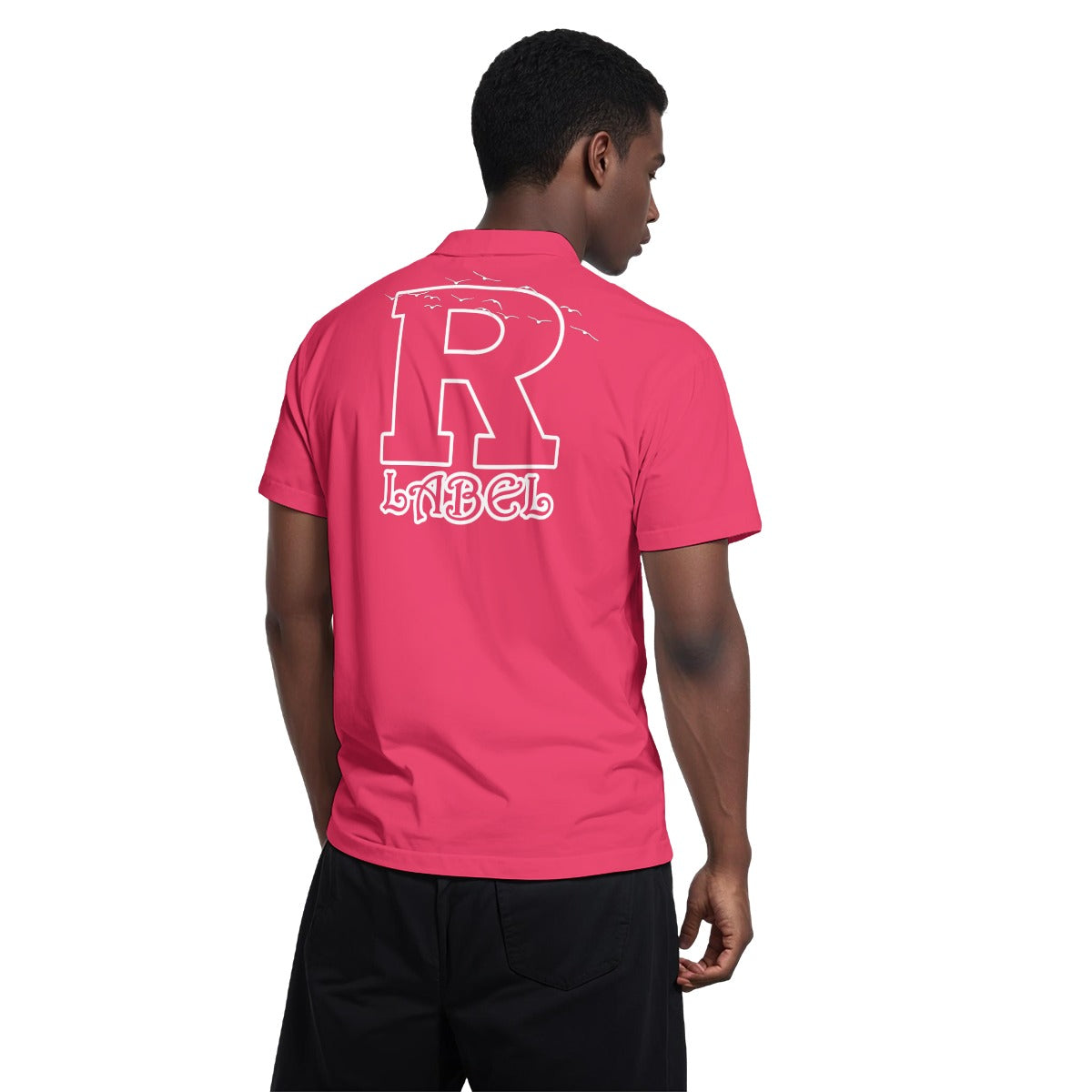 R Label Polo Collar Jersey
