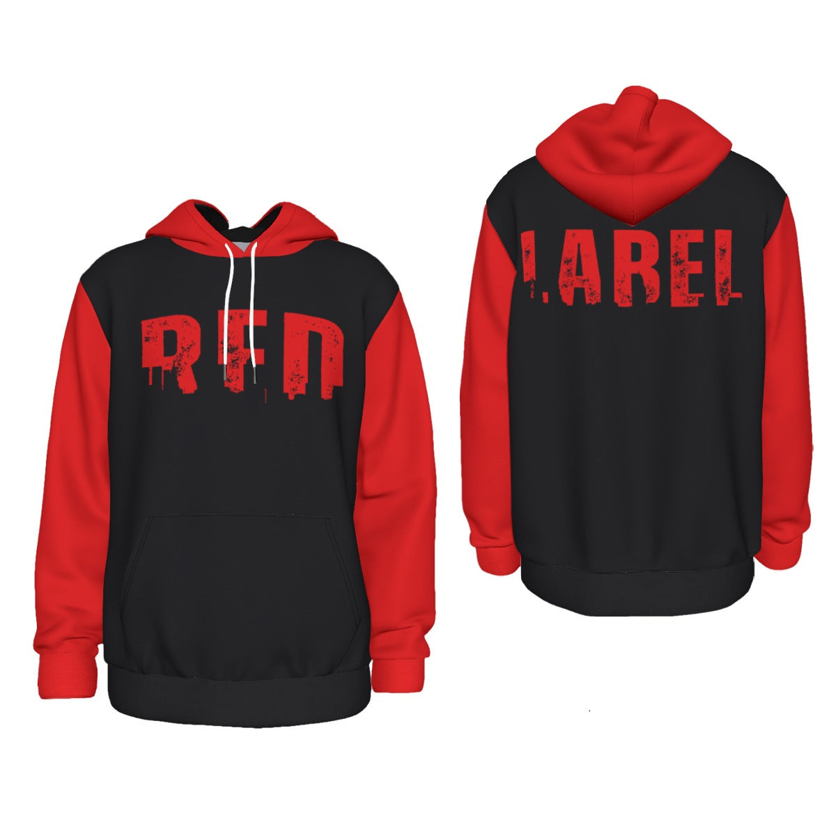 Red City Men's Thicken Pullover Hoodie