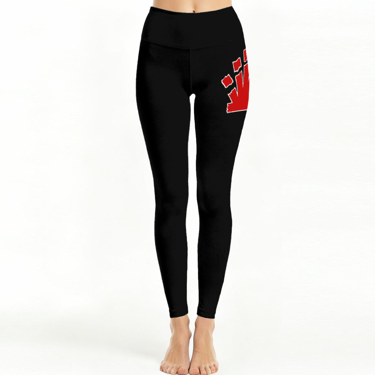 Red Label Crown High Waist Leggings | Side Stitch Closure