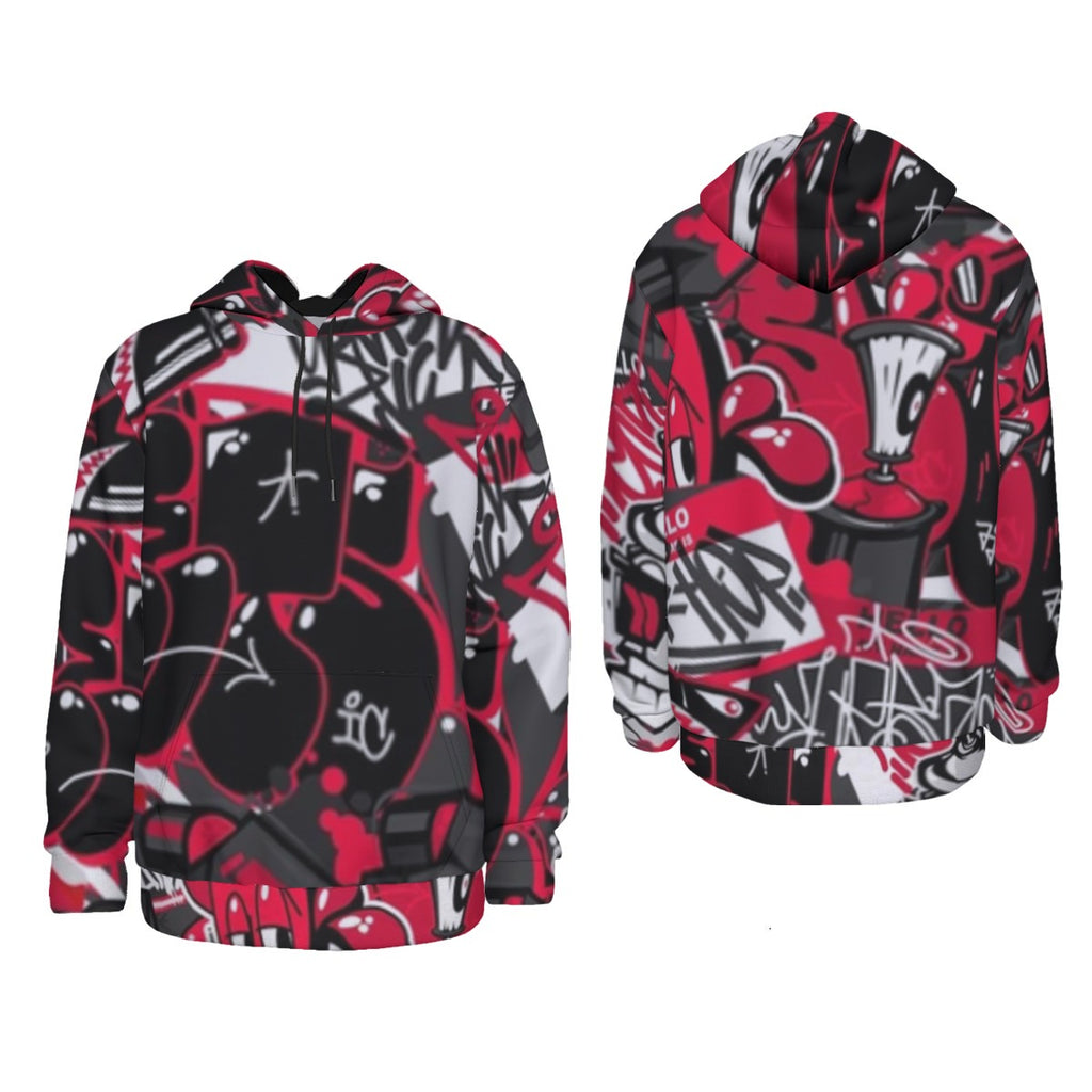 Graffiti Men's Thicken Pullover Hoodie