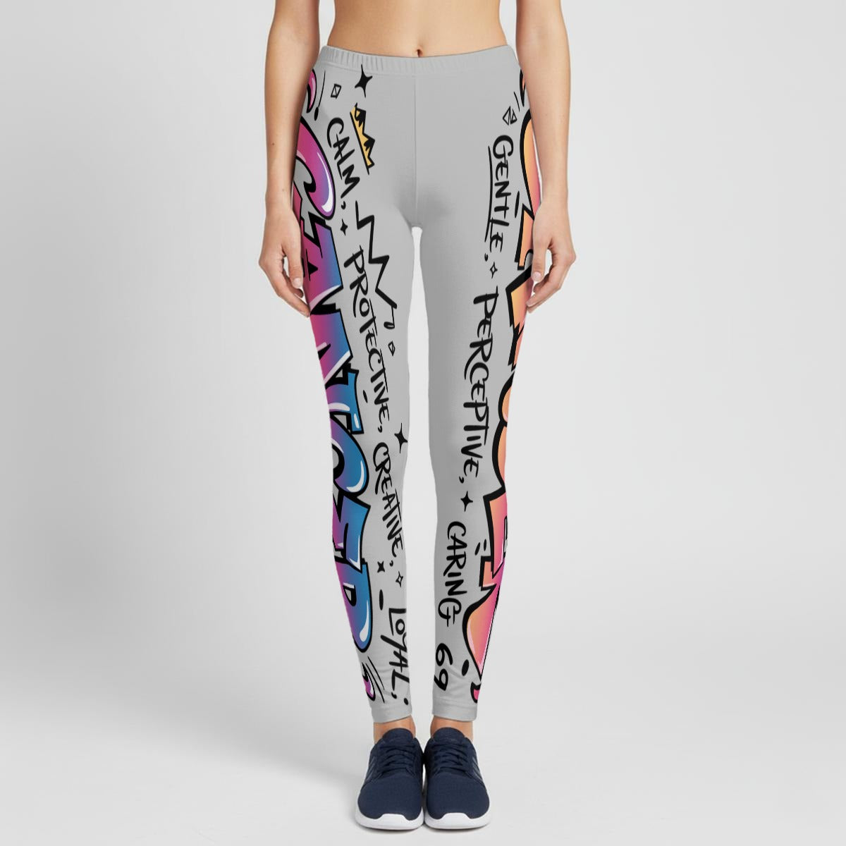 Cancer Graffiti Stretch Hoodie Set