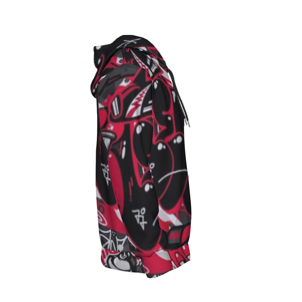 Graffiti Men's Thicken Pullover Hoodie