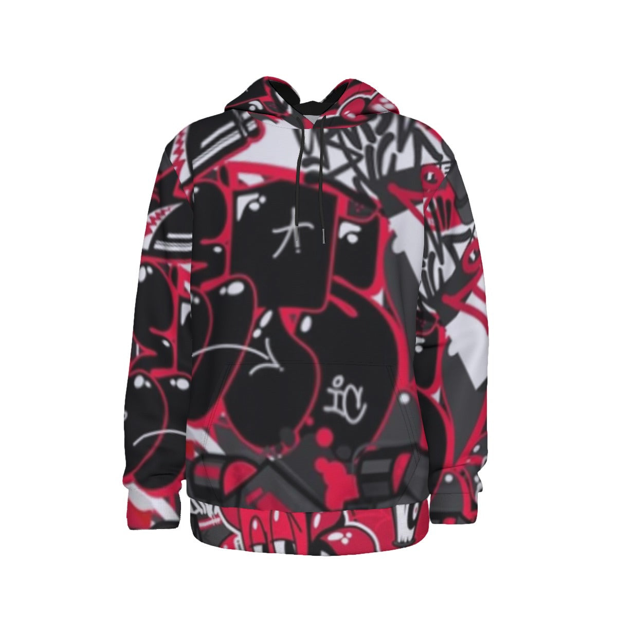 Graffiti Men's Thicken Pullover Hoodie