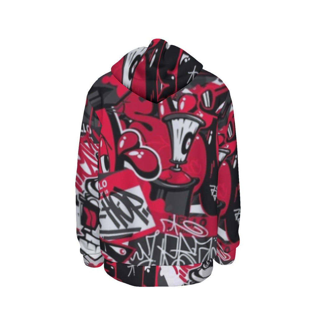 Graffiti Men's Thicken Pullover Hoodie