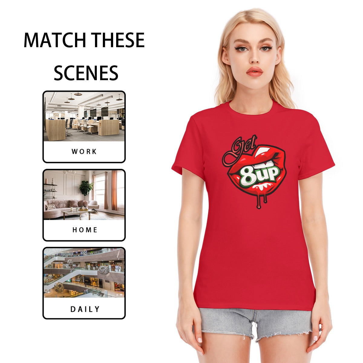 Get 8UP Women's Cotton T Shirt