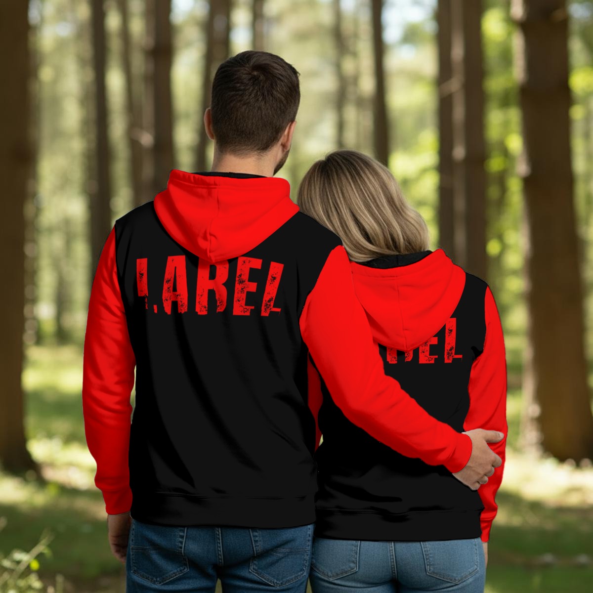 Red City Men's Thicken Pullover Hoodie
