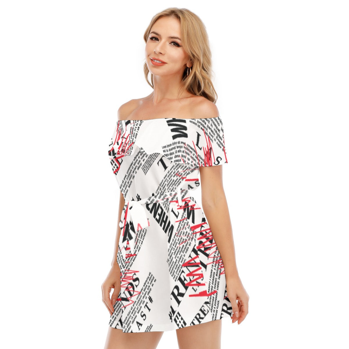 Trends Off-shoulder Dress With Ruffle