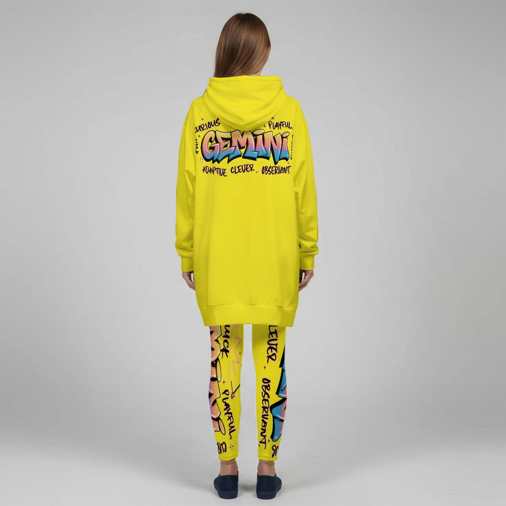 Gemini Graffiti Stretch Hoodie Set