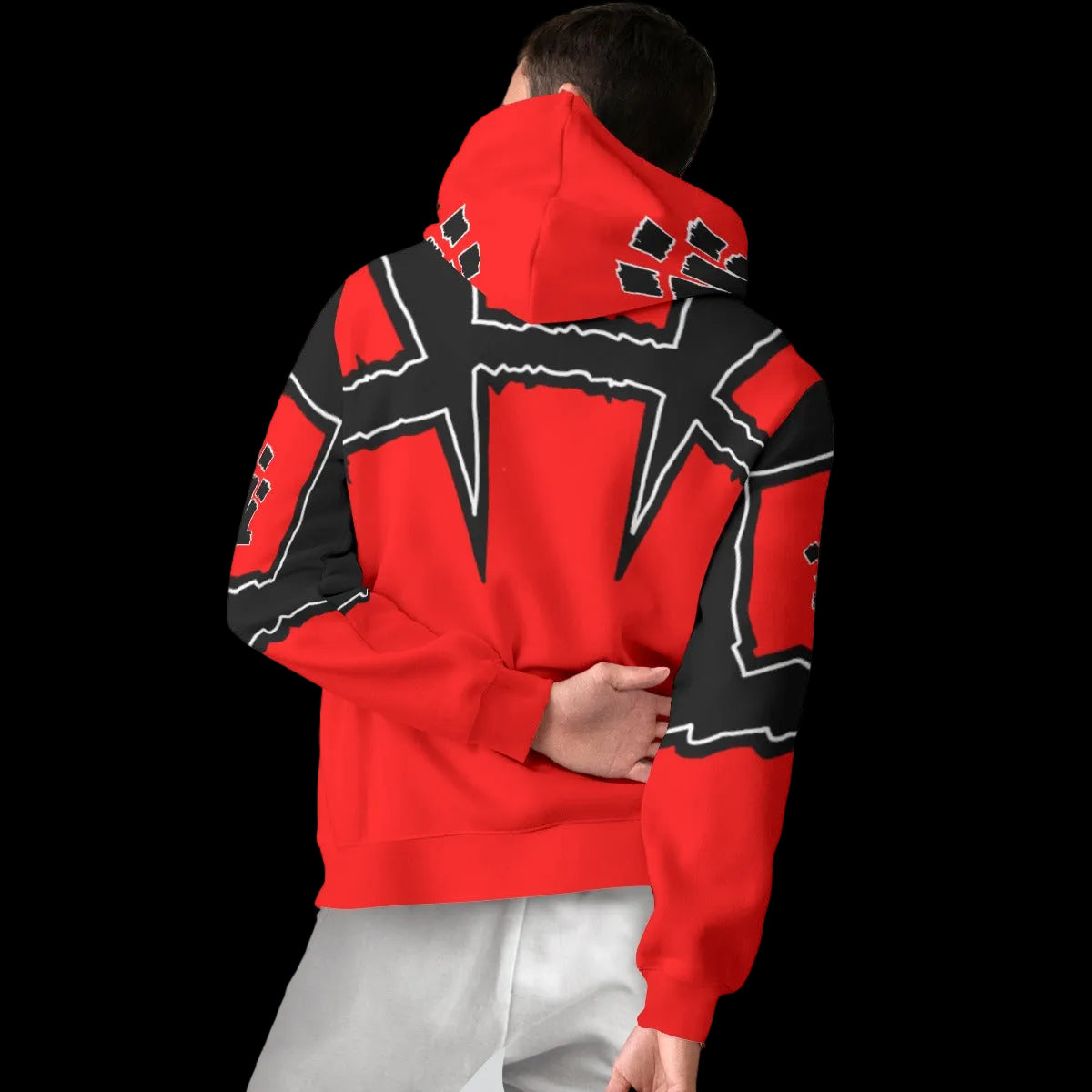 Red Label Crown Thicken Pullover Hoodie