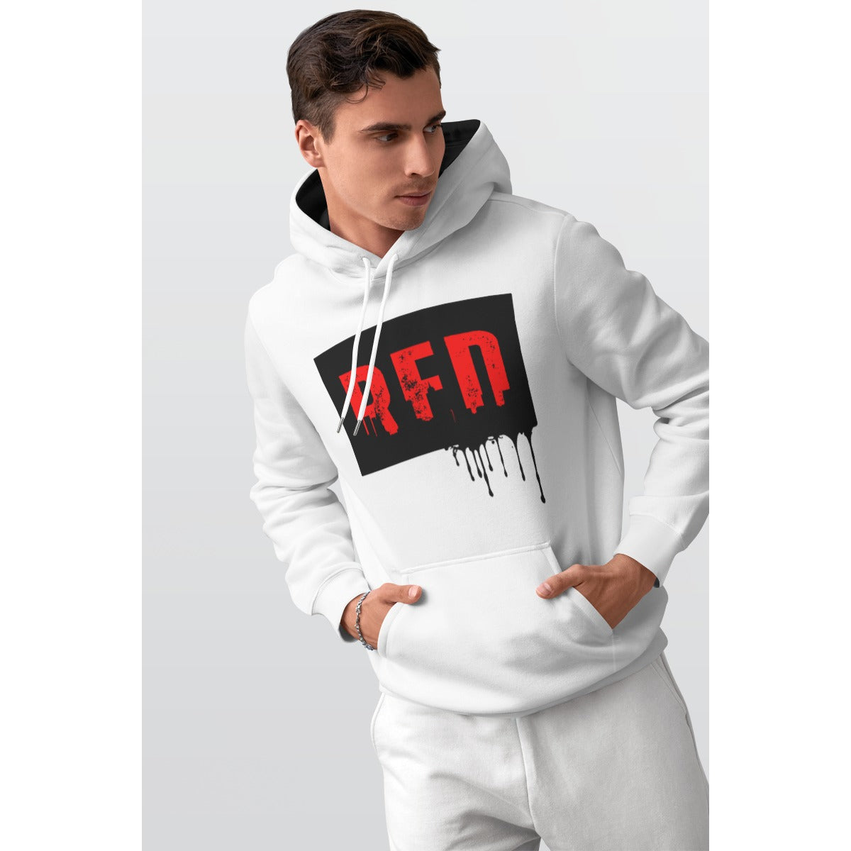 Red Label Red City Men's Thicken Pullover Hoodie