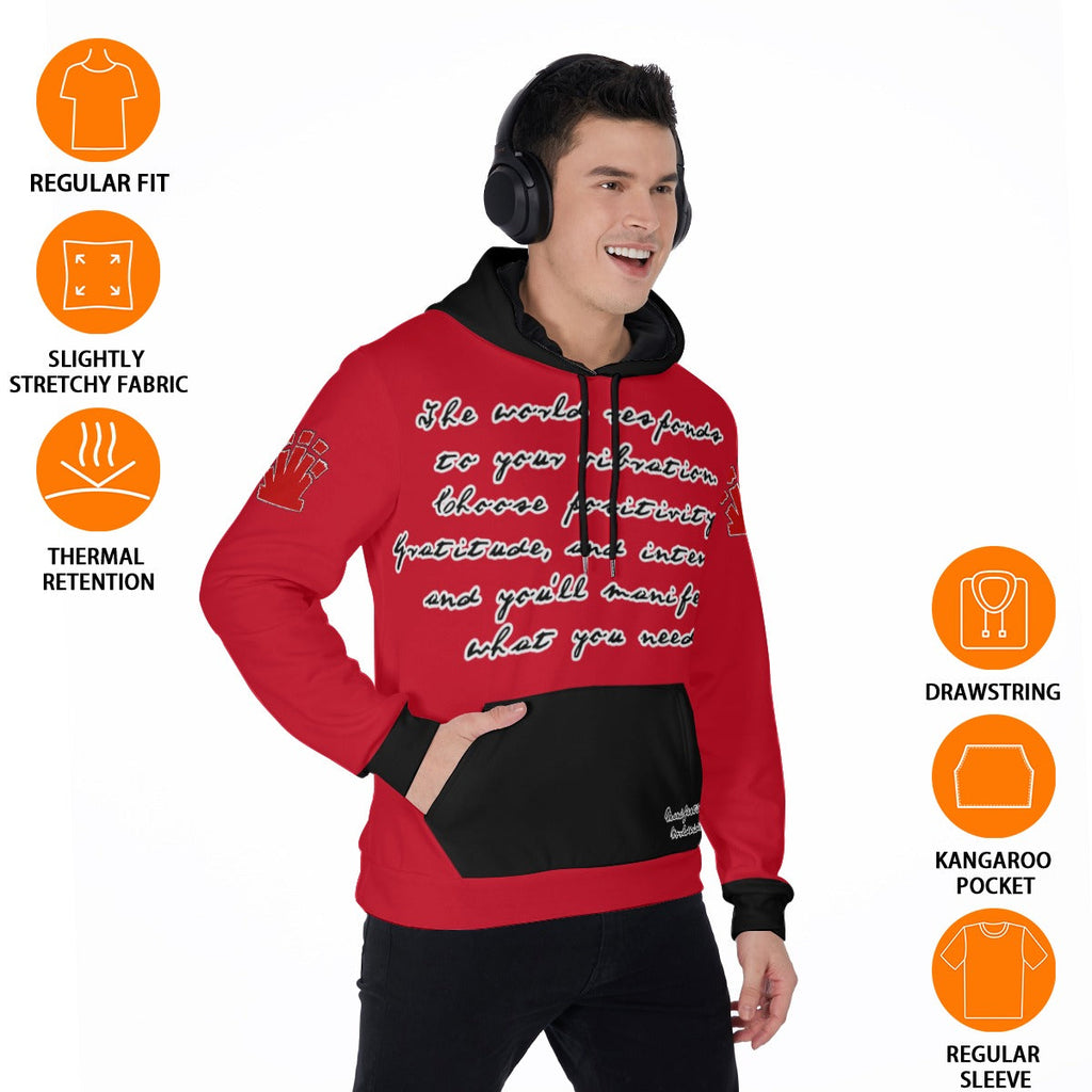 Manifesting Worldwide Men's Thicken Pullover Hoodie