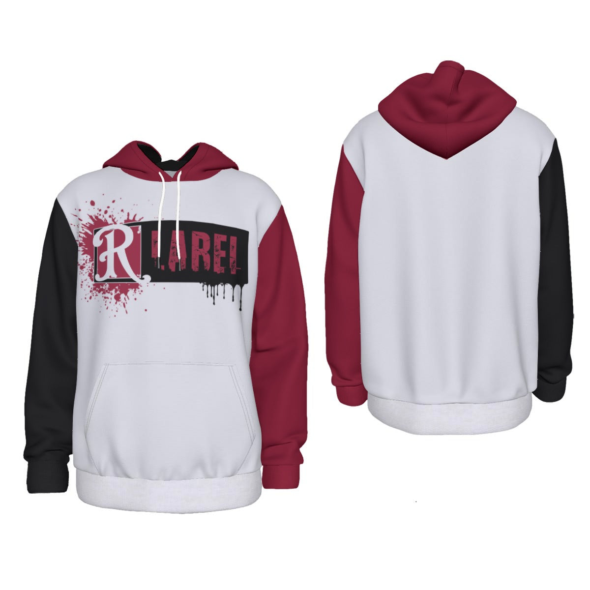 Red City Ink Spot Unisex Thicken Pullover Hoodie