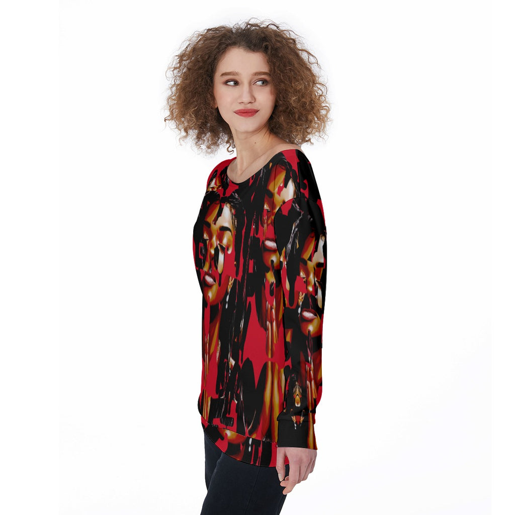 Pray For Me Off-Shoulder Sweatshirt