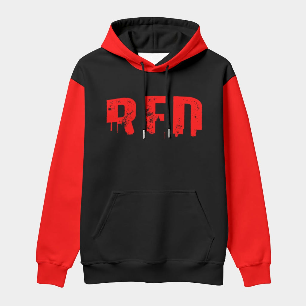Red City Men's Thicken Pullover Hoodie