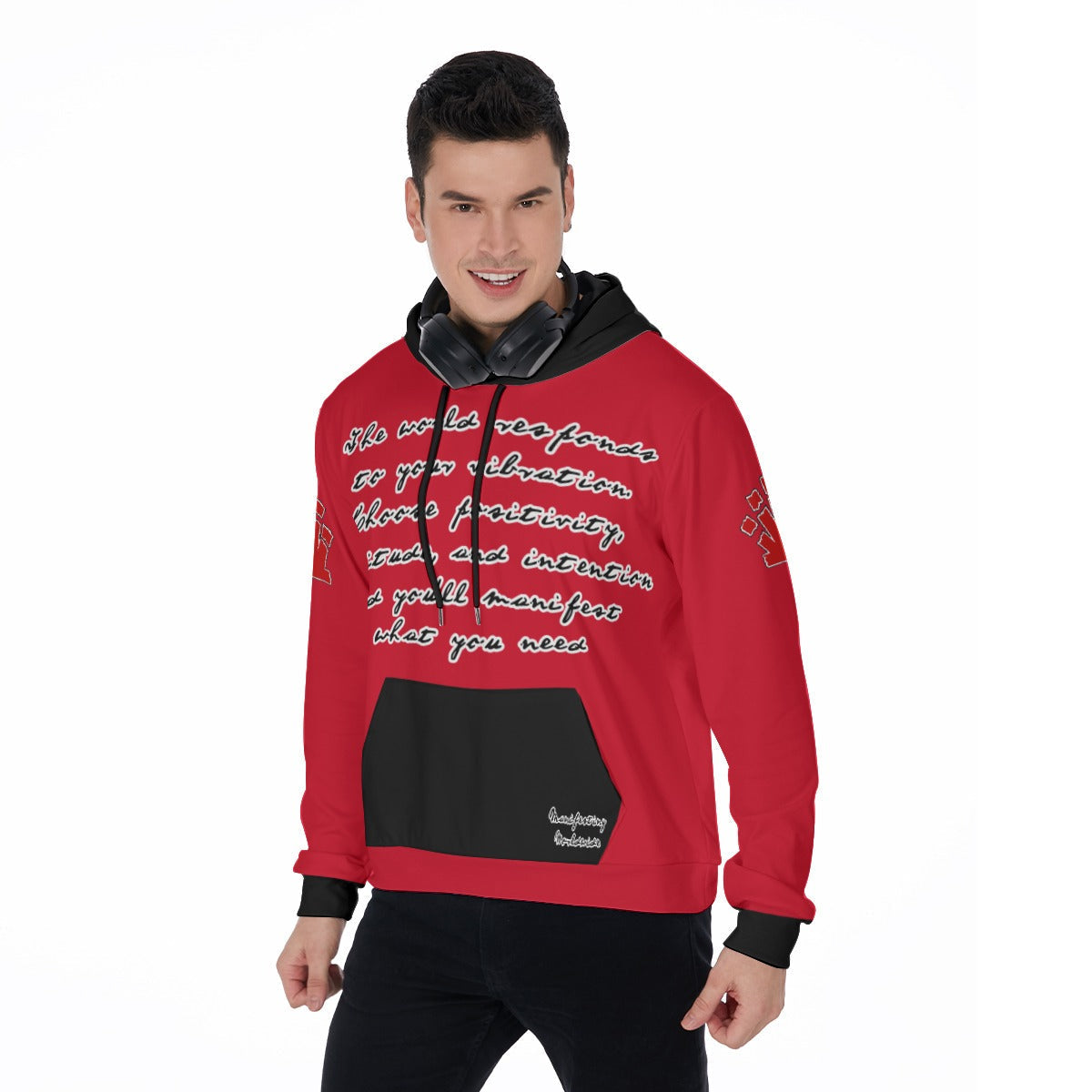 Manifesting Worldwide Men's Thicken Pullover Hoodie