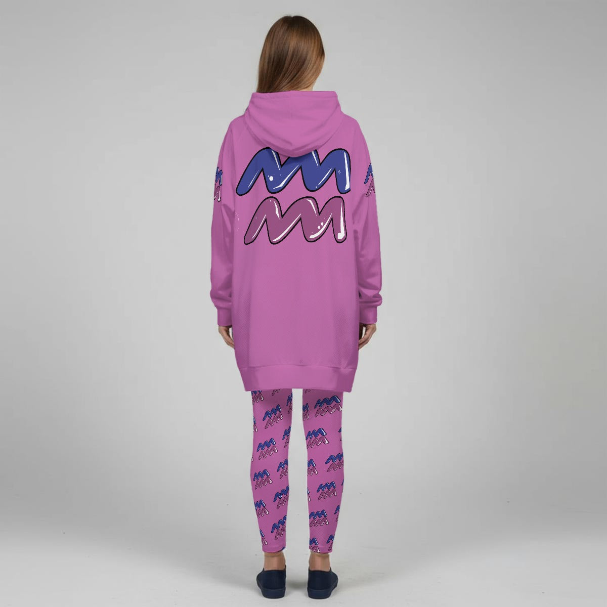 Aquarius Big A Graffiti Women's Stretch Hoodie Set