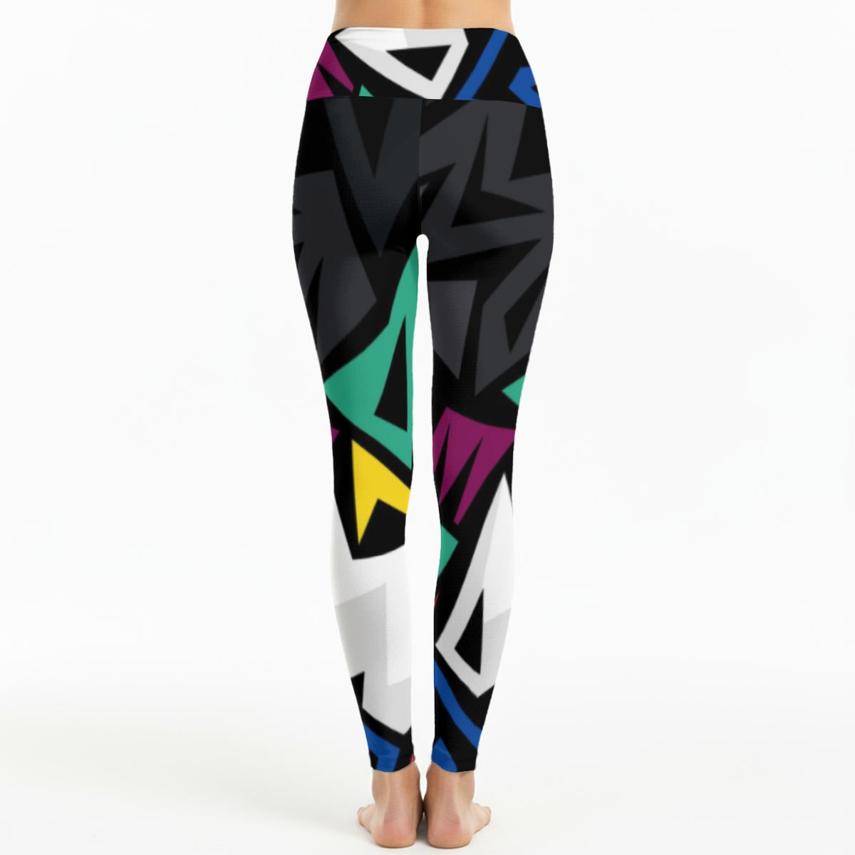 Multi Color High Waist Leggings | Side Stitch Closure