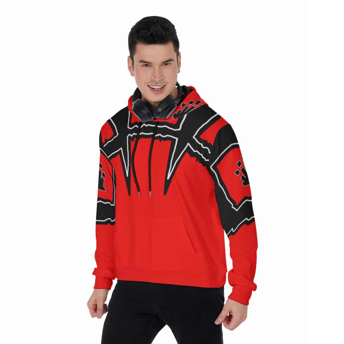 Red Label Crown Thicken Pullover Hoodie