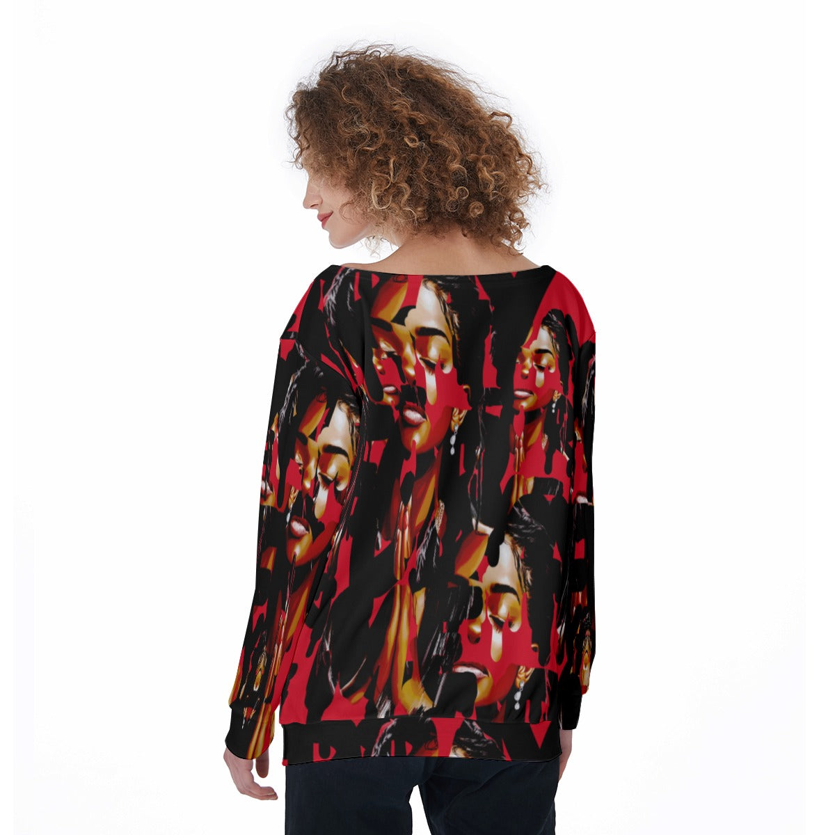 Pray For Me Off-Shoulder Sweatshirt