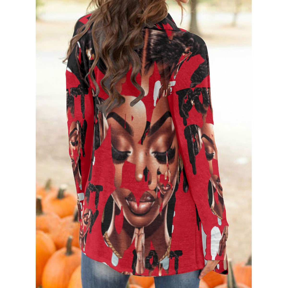 Don't Pray On Me Women's Cardigan With Long Sleeve