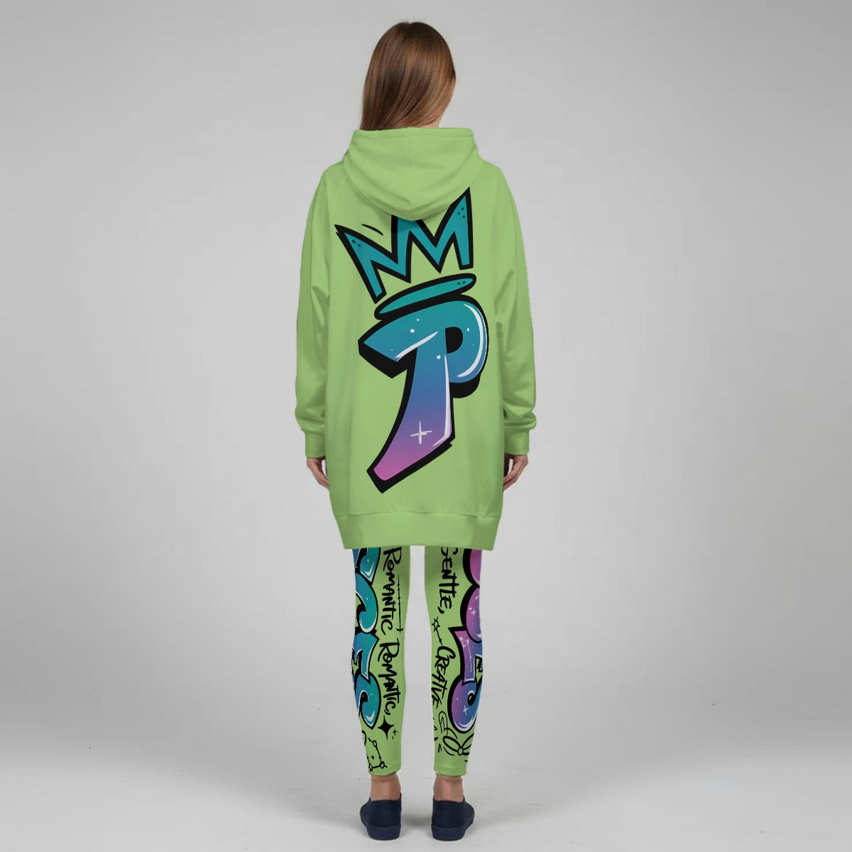 Pisces Graffiti Stretch Hoodie Set