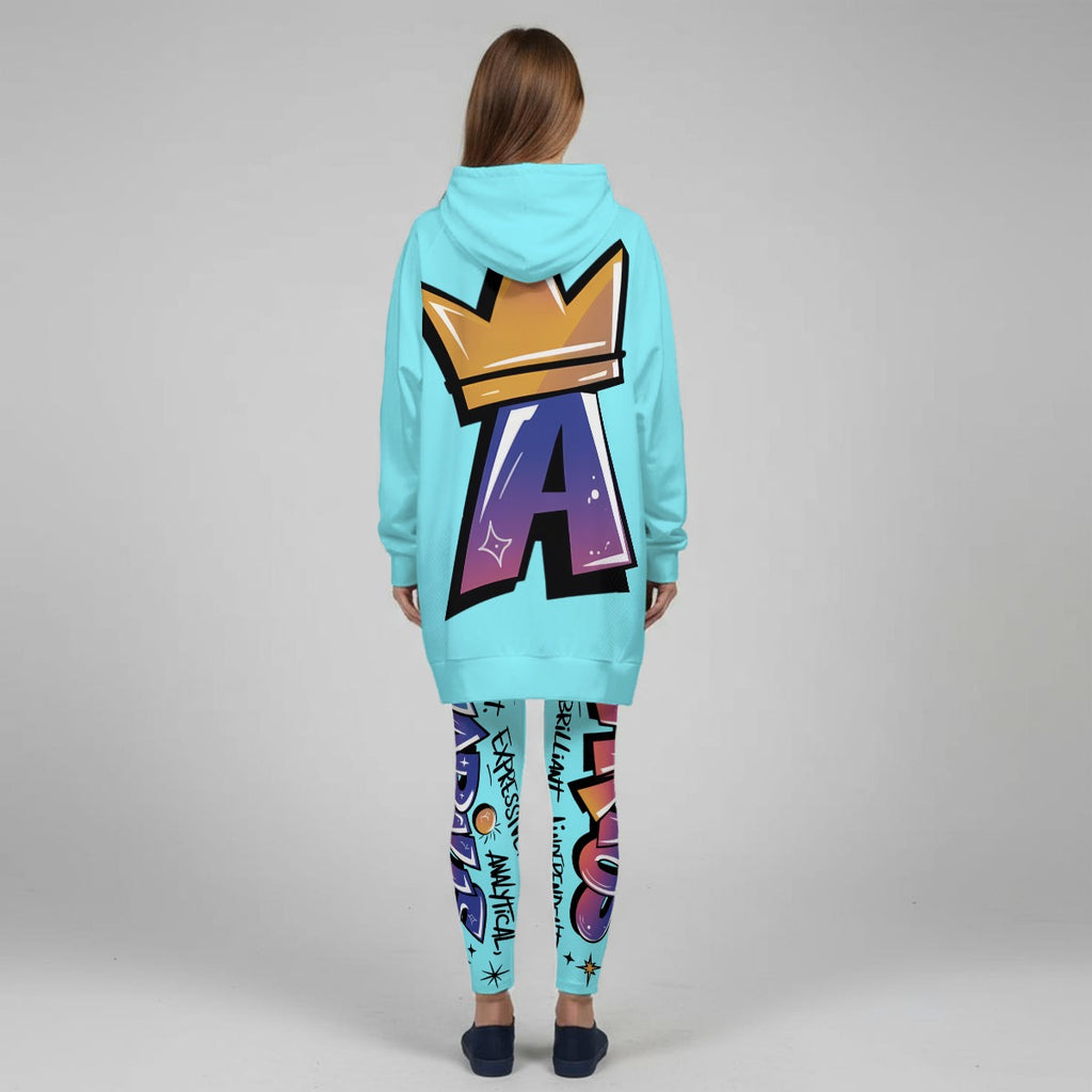 Aquarius Graffiti Stretch Hoodie Set