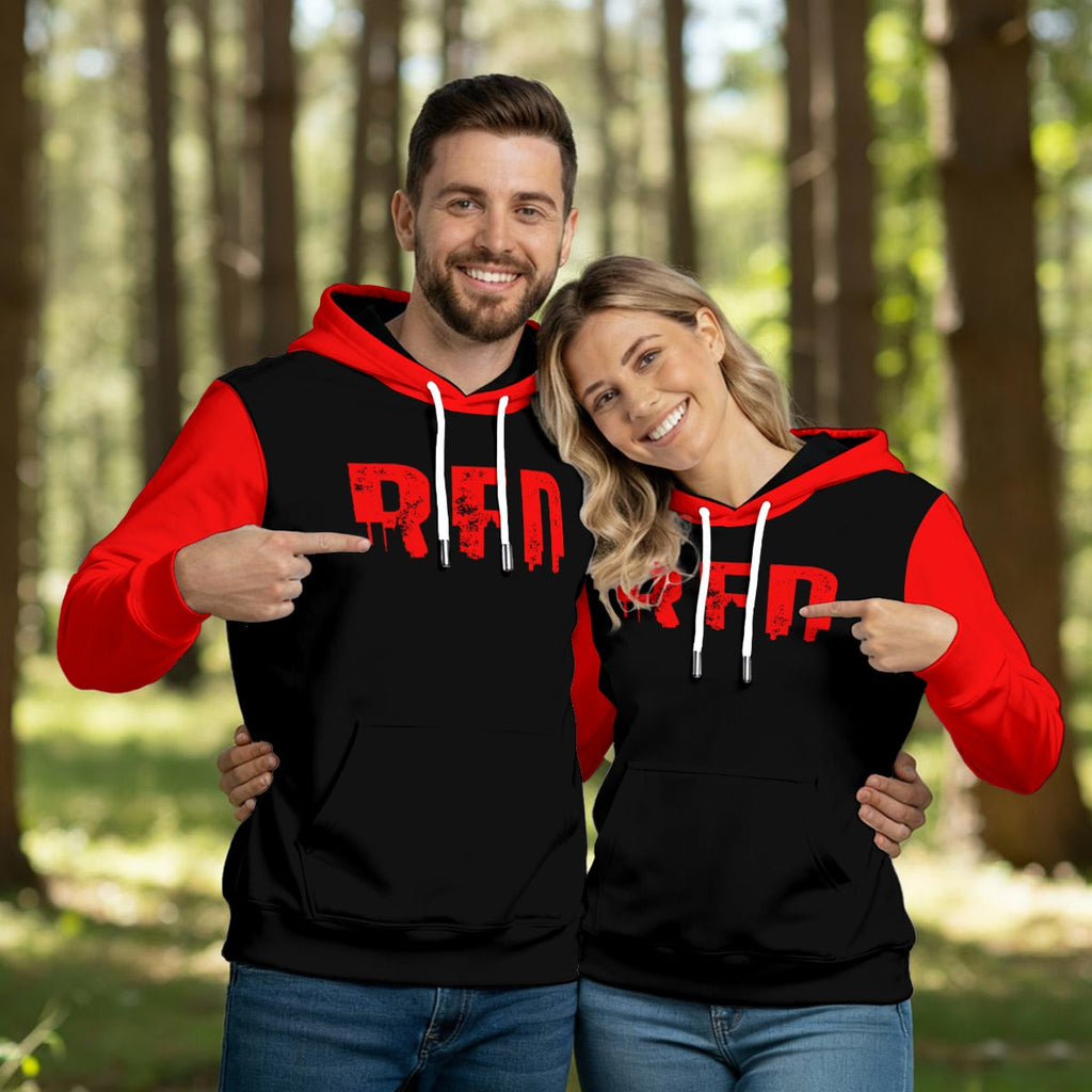 Red City Men's Thicken Pullover Hoodie