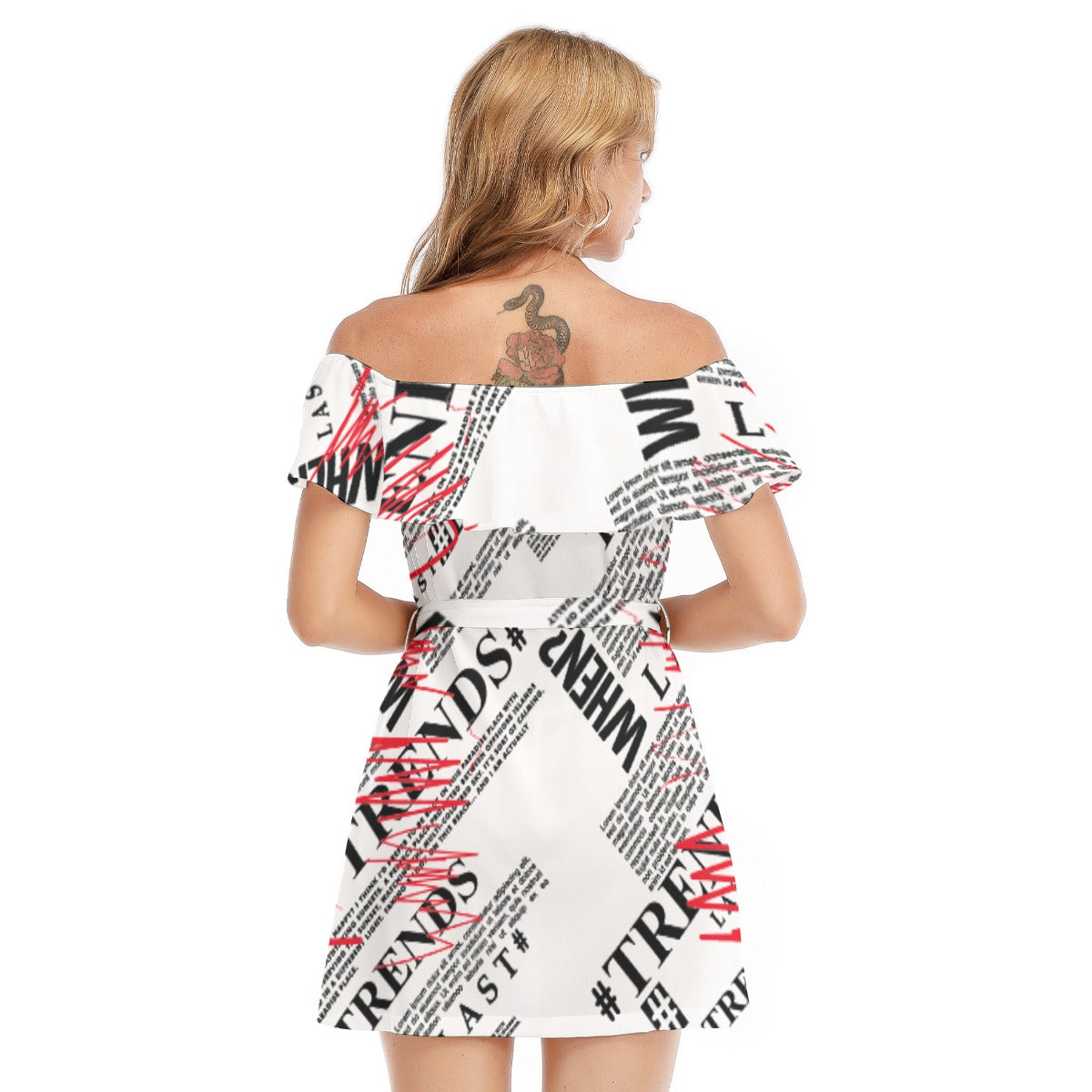 Trends Off-shoulder Dress With Ruffle