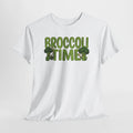 Broccoli Time T-Shirt | Funny Veggie Graphic Tee, Broccoli Design